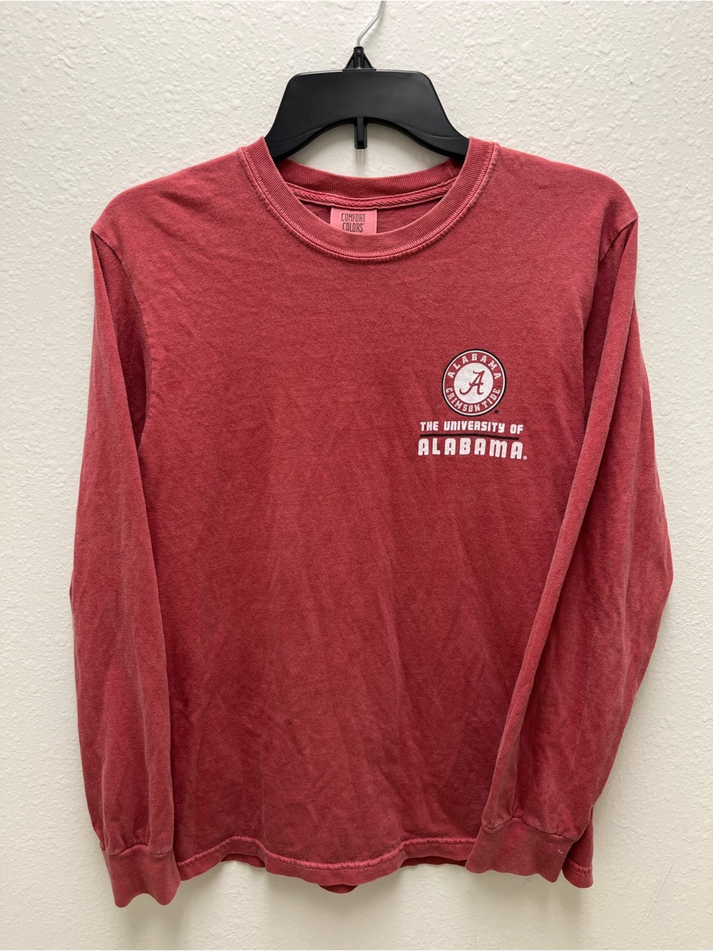 Comfort Colors Universal of Alabama Logo Long Sleeve Tee Size S